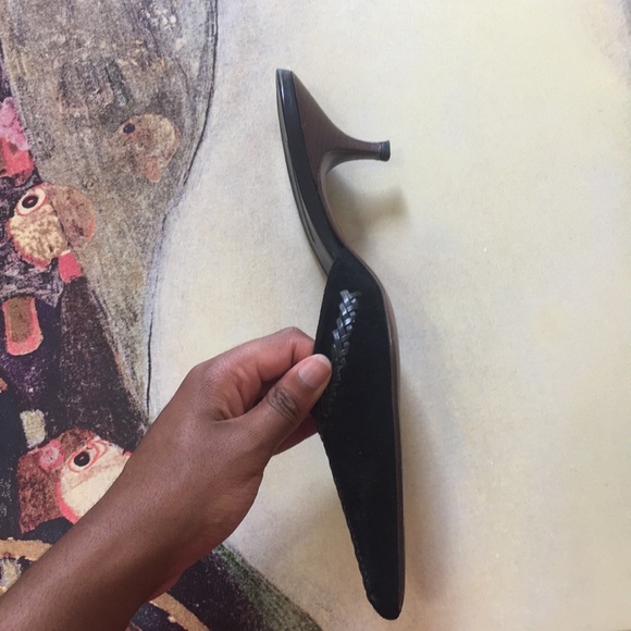 Vntg Oscar de la renta mules - Picture 3 of 4